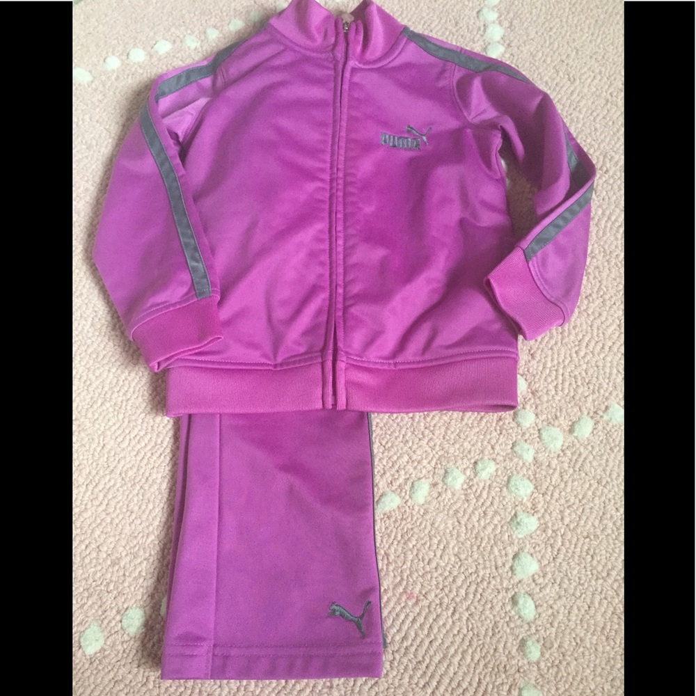 Purple puma tracksuit